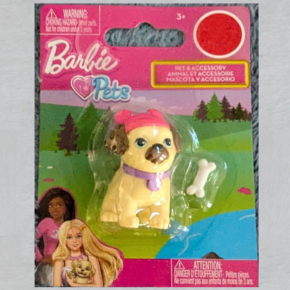 Barbie Pets Puppy Measures 2 inches tall